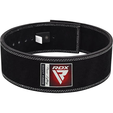 RDX 4 INCH IPL USPA & World Powerlifting Congress APPROVED Powerlifting Leather Gym Belt#color_black