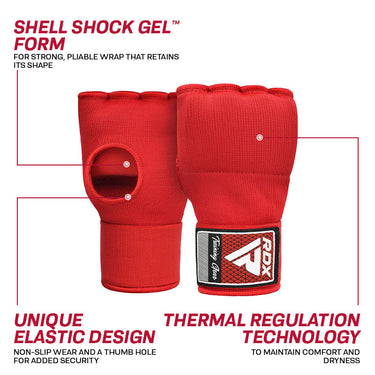 RDX 75cm Gel Inner Gloves with Wrist Strap#color_red