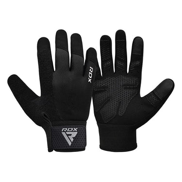 RDX W1F Full Finger Gym Workout Gloves#color_black