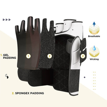 RDX T9 Hearse Leather MMA Gloves