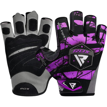 RDX F11 Camouflage Gym Workout Gloves#color_purple