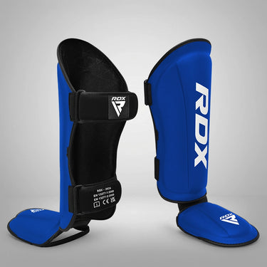 RDX T1 Black Shin Instep Guards#color_blue