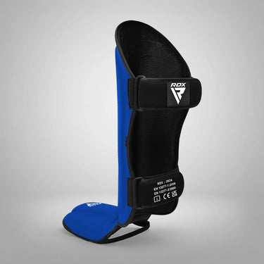 RDX T1 Black Shin Instep Guards#color_blue