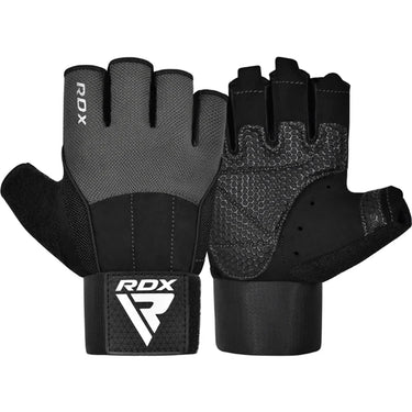 RDX W3 Gym Weight Lifting Gloves V3#color_grey
