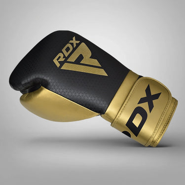 RDX L2 Mark Pro Sparring Boxing Gloves Hook and loop Black / Golden#color_golden