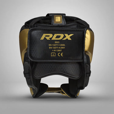 RDX L1 Mark Pro Cheek Boxing Training Head Guard#color_golden