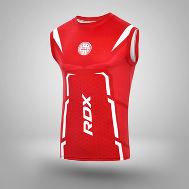 RDX Kick Light Uniform P3 Short/T-shirt Sleeveless#color_red