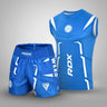RDX Kick Light Uniform P3 Short/T-shirt Sleeveless#color_blue