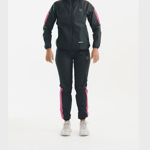 RDX H1 Weight Loss Sauna Suit Pink For Women#color_pink
