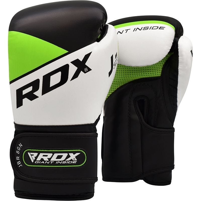 RDX R8 6oz Green Leather X Boxing Gloves 