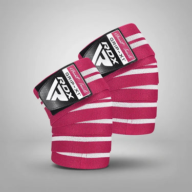 RDX K4 Plus Weightlifting Knee Wraps#color_pink
