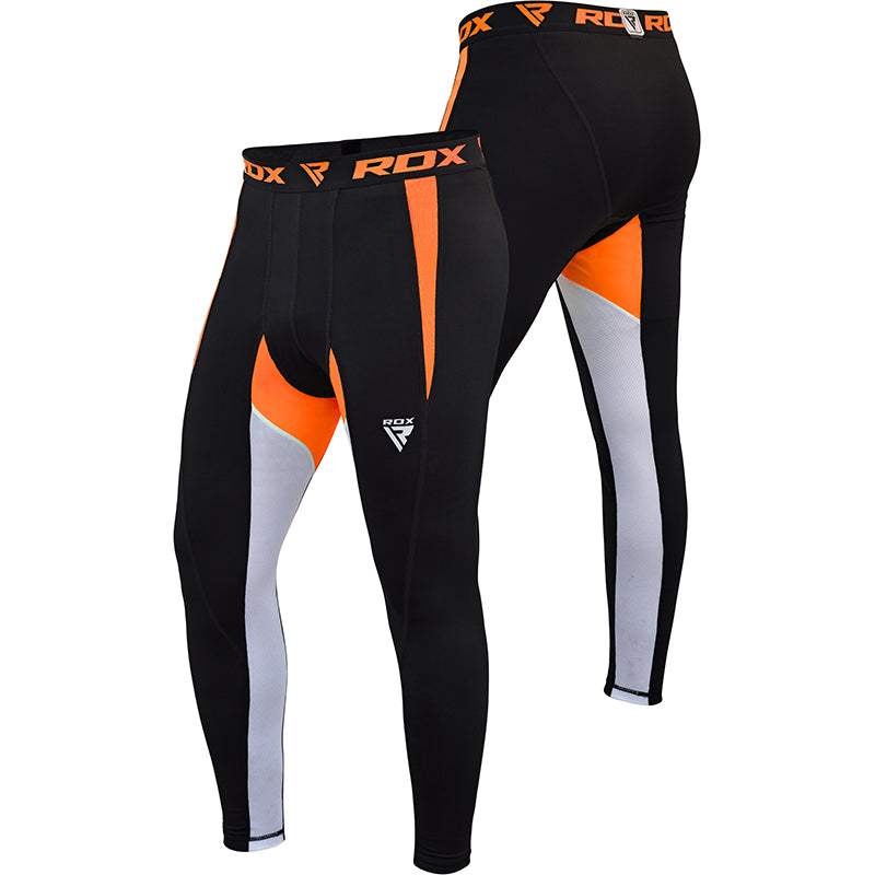 RDX X3 Base Layer Compression Pants#color_orange