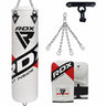 RDX F10 4ft/5ft Punch Bag with Mitts and Ceiling Hook