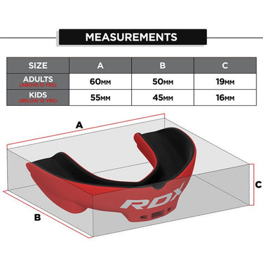 RDX 3w Mouth Guard#color_redblack