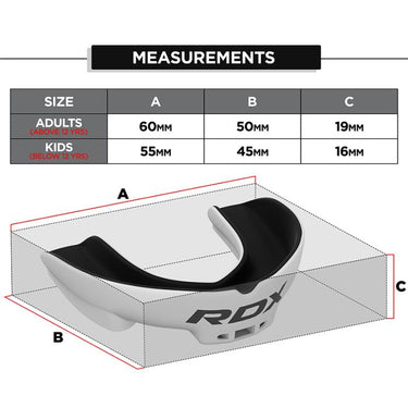 RDX 3w Mouth Guard#color_whiteblack