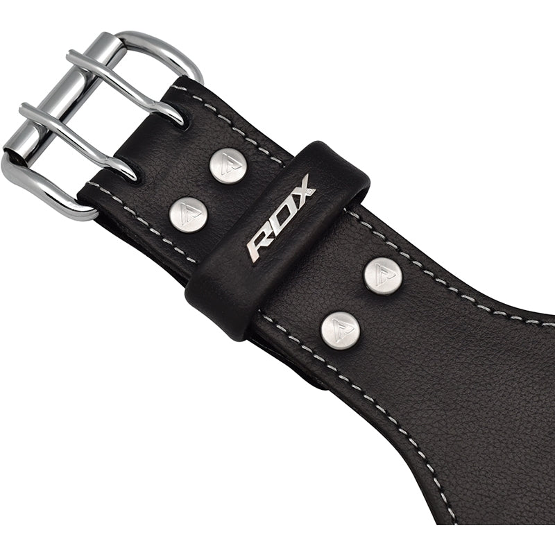 RDX 6 Inch Leather Weightlifting Gym Belt