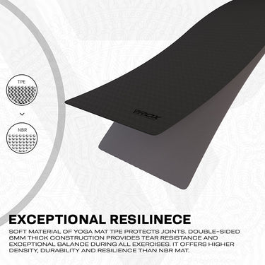 RDX DC 6mm 4-in-1 TPE Yoga Mat Set