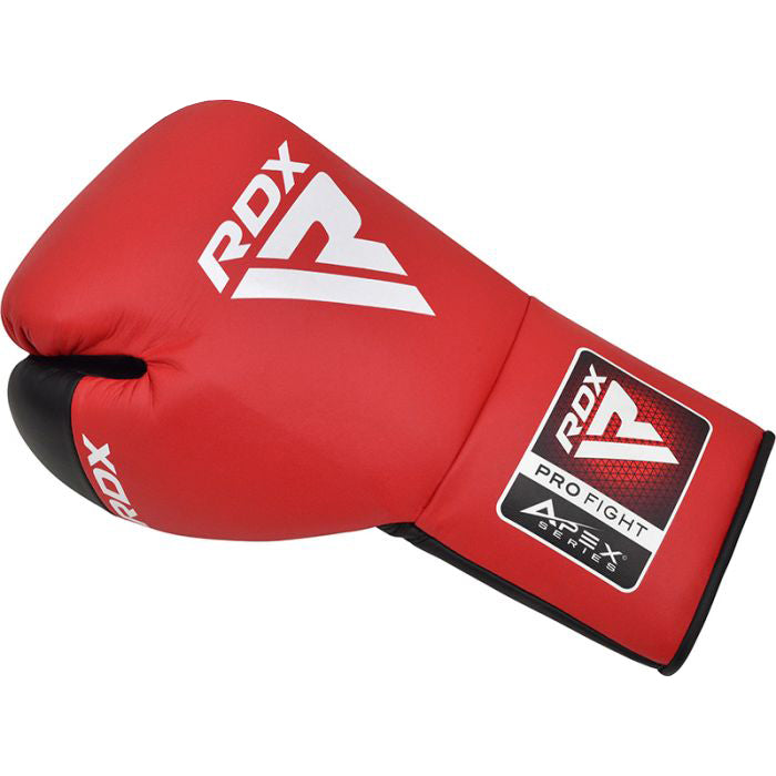 RDX APEX Competition/Fight gloves Lace Up Boxing Gloves red#color_red