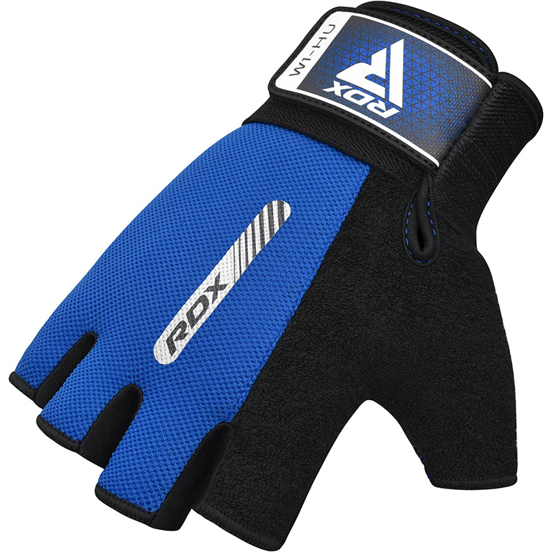 RDX W1 Gym Workout Gloves#color_blue