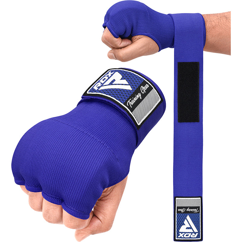 RDX IS Gel Padded Inner Gloves Hook & Loop Wrist Strap for Knuckle Protection OEKO-TEX® Standard 100 certified#color_blue