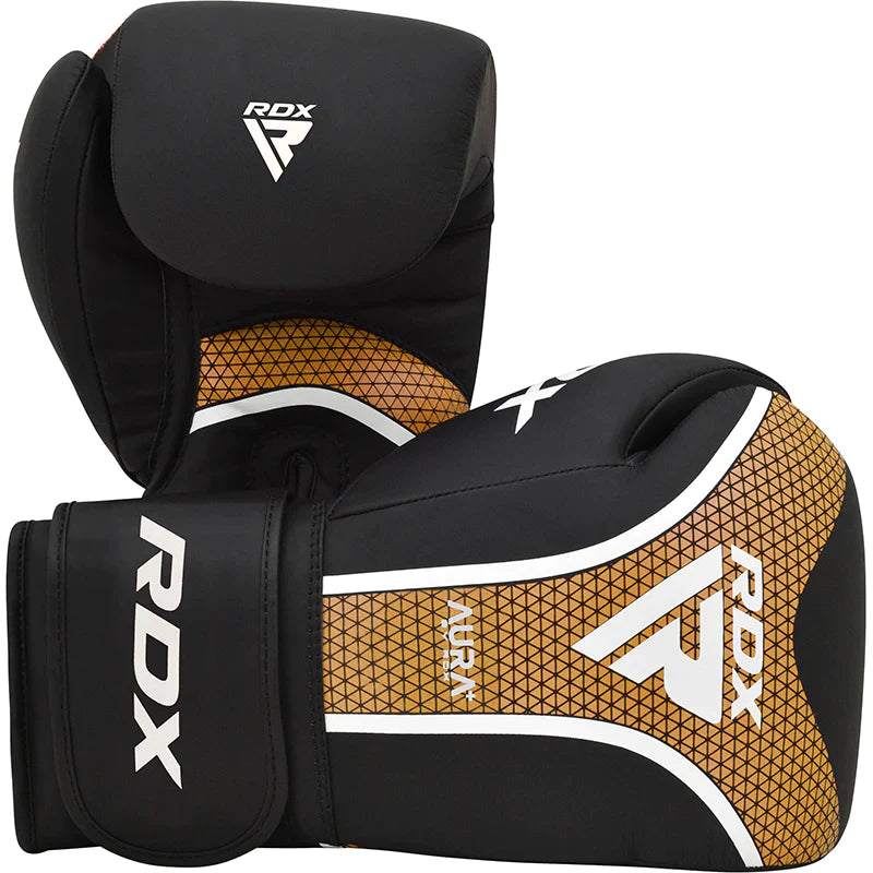 RDX T17 boxing glove with pads bundle#color_golden