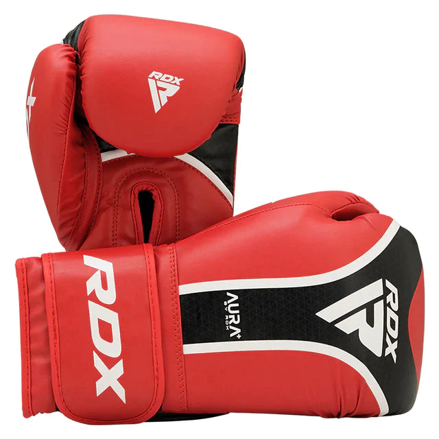 RDX T17 boxing glove with pads bundle#color_red