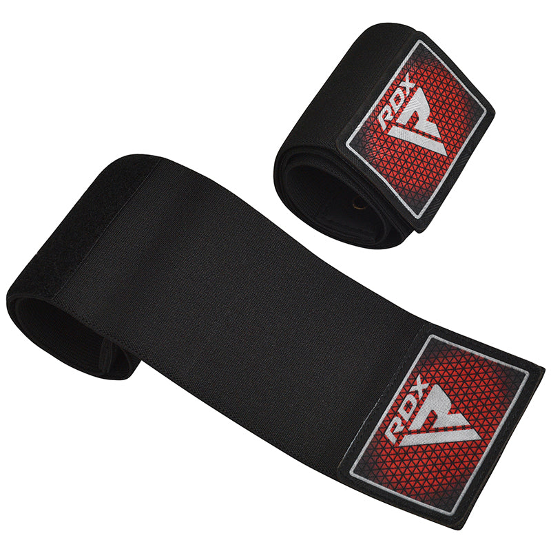 RDX T1 Elasticated Wrist Straps for Lace-Up Boxing Gloves#color_red