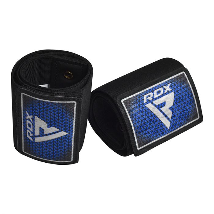 RDX T1 Elasticated Wrist Straps for Lace-Up Boxing Gloves#color_blue