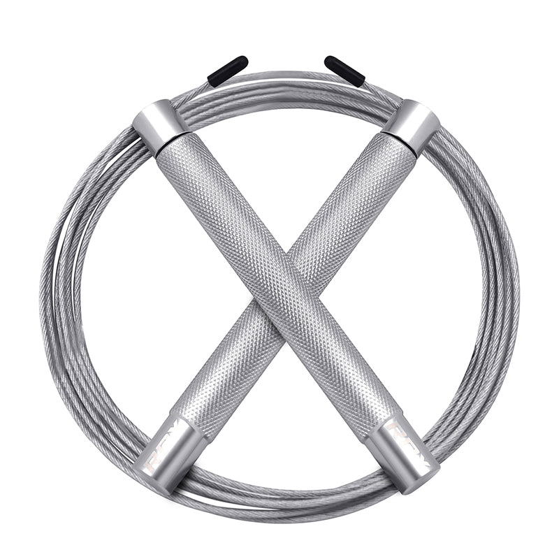 RDX C4 Silver Aluminium Adjustable Skipping Rope 