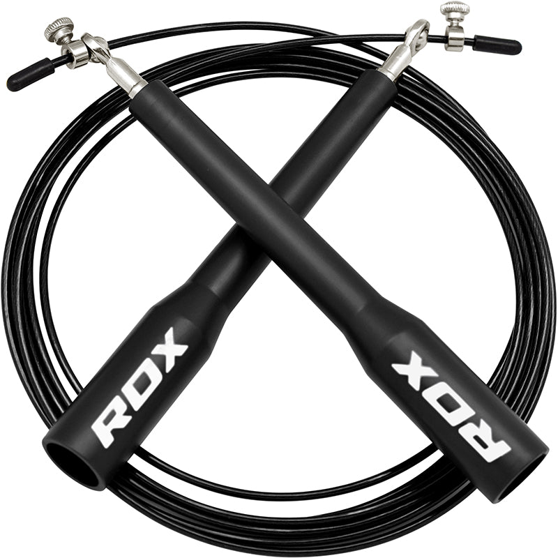RDX C5 Black Plastic Adjustable Skipping Rope Training