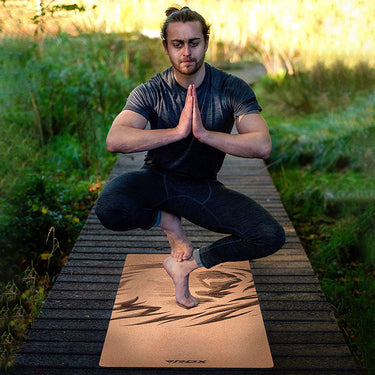 RDX D1  4-in-1 Tapis de Yoga en Liège 6 mm 
