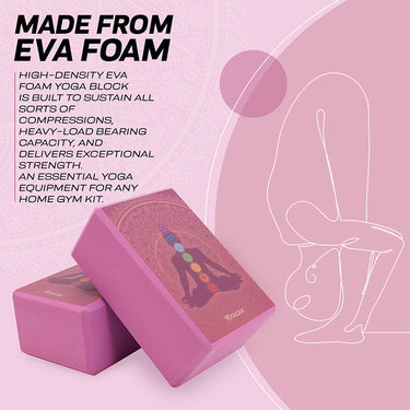 RDX D2 High Density EVA Foam Yoga Blocks Non-Slip Brick