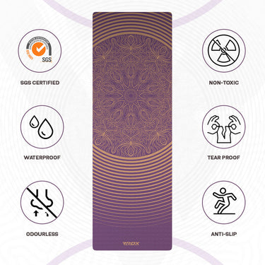 RDX D3 6mm 4-in-1 TPE Yoga Mat Set
