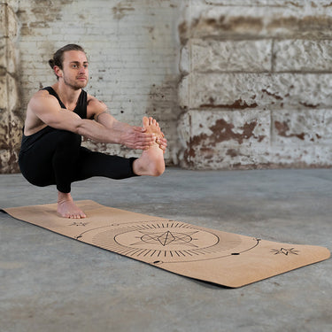 RDX D6 4-in-1 6mm Cork Yoga Mat