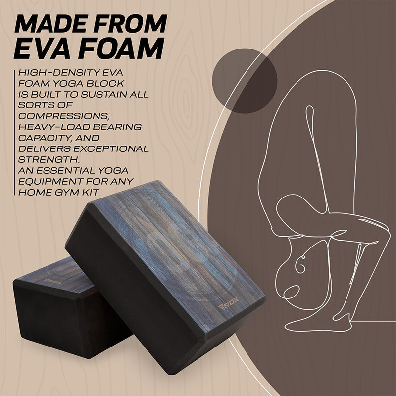 RDX D7 High Density EVA Foam Yoga Blocks Non-Slip Brick