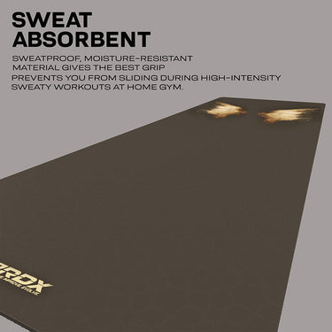 RDX D8 6mm 4-in-1 PU Rubber Yoga Mat Set