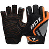 RDX F14 2XL Orange Lycra Weight Lifting Gloves
