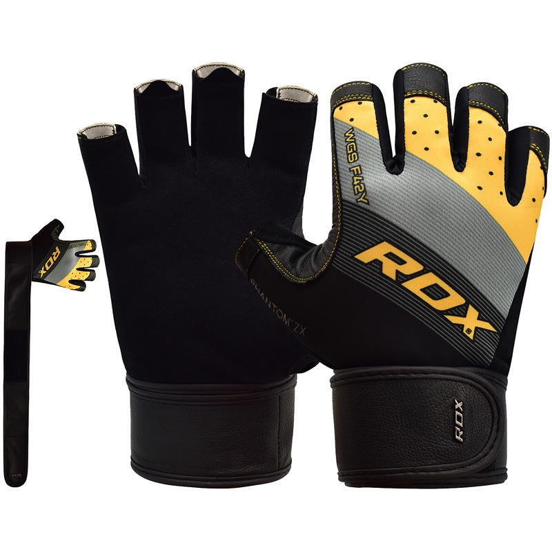 RDX F42 Gym Gloves with Wrist Strap