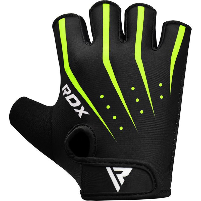 RDX F5 WeightLifting Gym Gloves#color_green