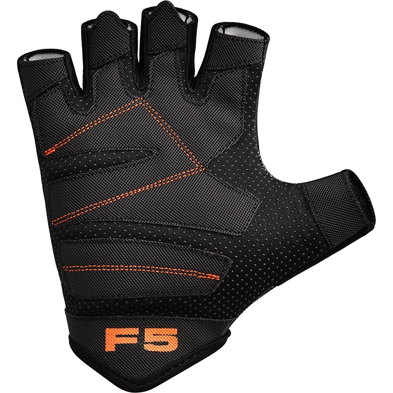 RDX F5 WeightLifting Gym GlovesRDX F5 WeightLifting Gym Gloves#color_orange