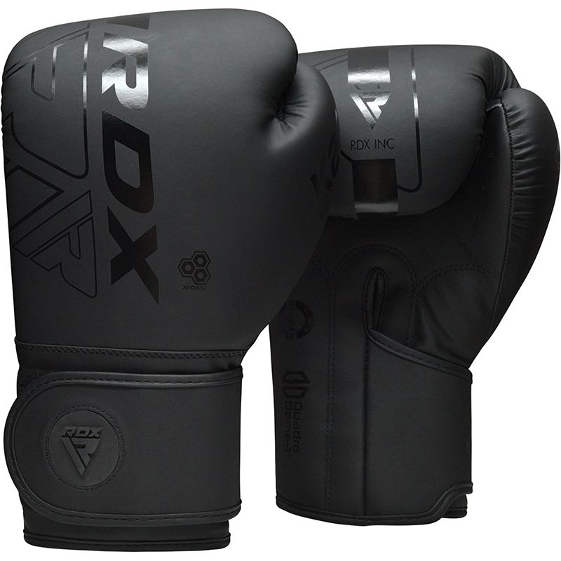 RDX F6 Kids 6oz KARA Boxing Gloves & Focus Pads#color_black