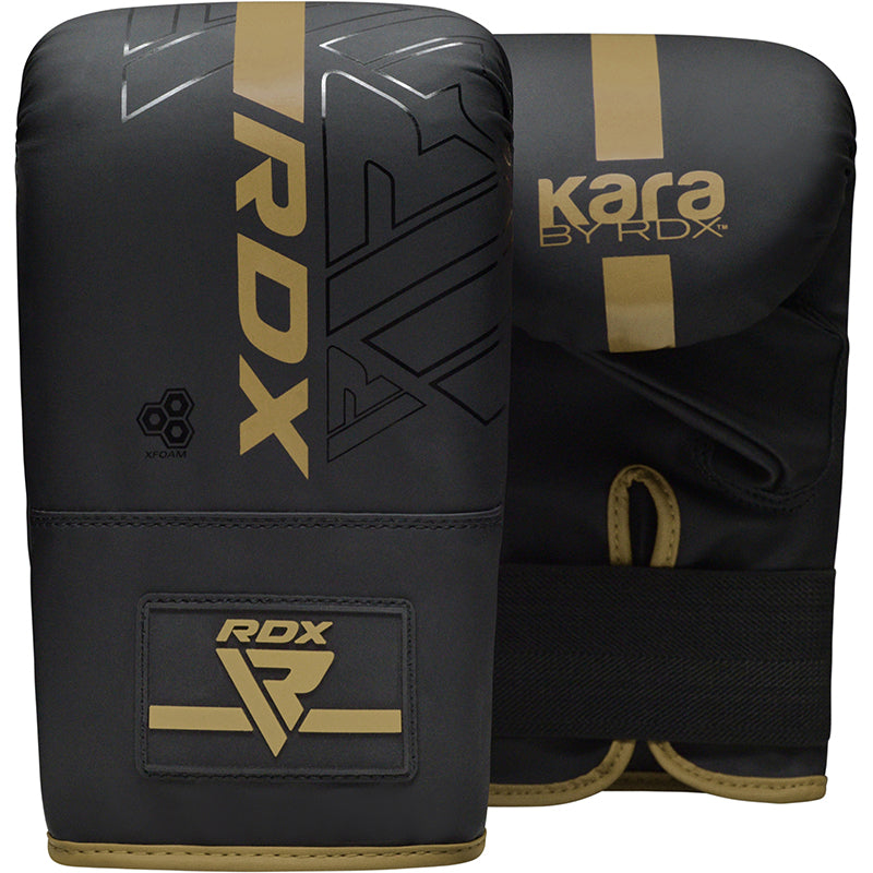 RDX F6 KARA 4ft / 5ft 17-in-1 Punch Bag with Bag Gloves Set#color_golden