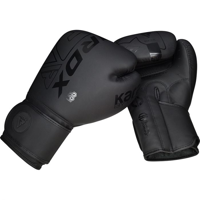 RDX F6 Kara Boxing Training Gloves Black#color_black