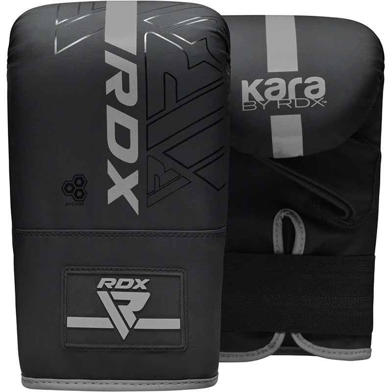RDX F6 KARA Bag Gloves 4oz Black#color_silver