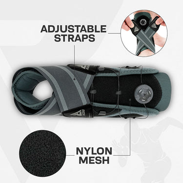 RDX FT Bio Tech Suporte Brace para Entorse de Tornozelo com FlexDIAL