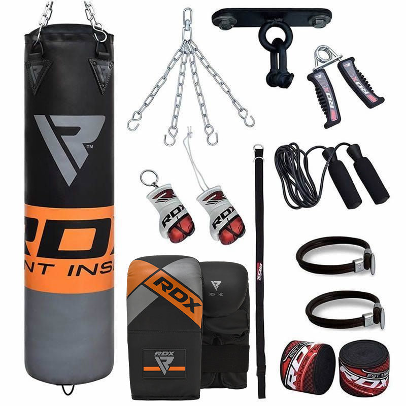 RDX 12O 13pc 4ft/5ft Punching Bag Home Gym Set