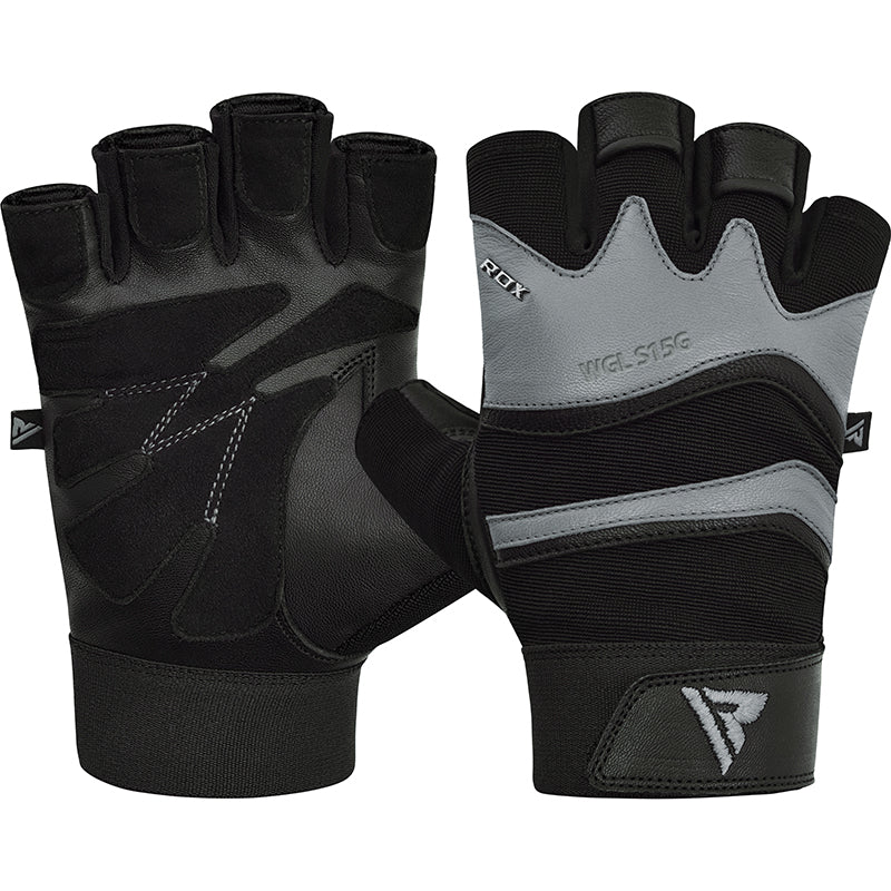 RDX S15 Leather Gym Fitness Gloves Tan