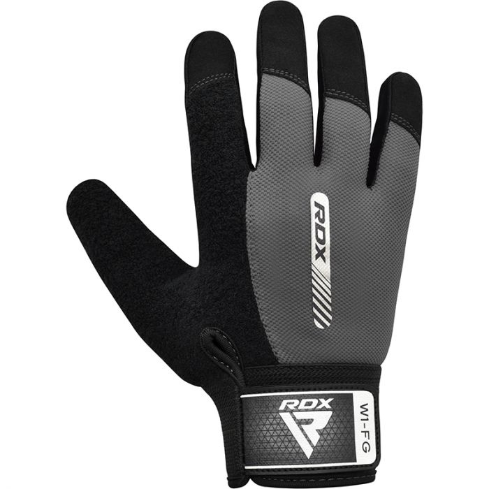 RDX W1 Full Finger Gym Gloves#color_grey