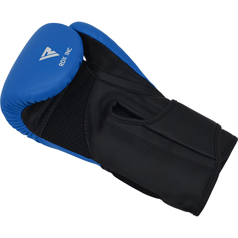 RDX J12 KIDS 6oz Boxing Gloves & Focus Pads Set#color_blue