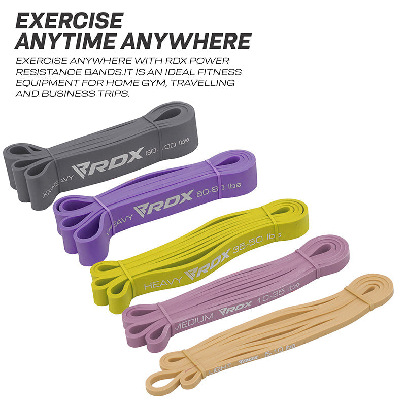 RDX MC 5-in-1 Pull Up Assist & Body Stretching Bands for Resistance Training